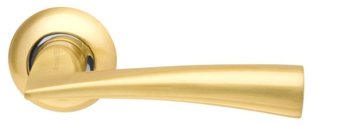Ручка раздельная Columba LD80-1SG/CP-1 матовое золото/хром