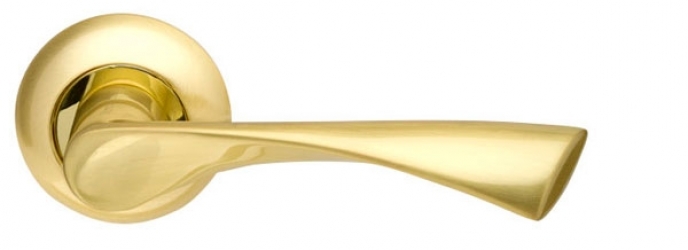 Ручка раздельная Corona LD23-1SG/GP-4 матовое золото/золото